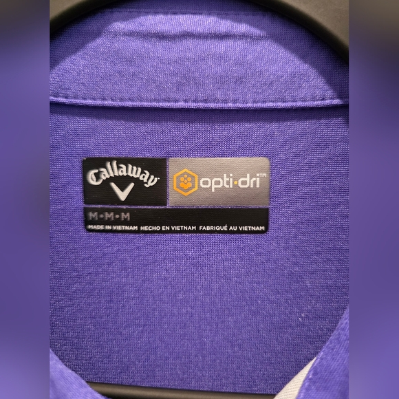 Callaway Men's Medium Opti-Dri Preppy Resort Activewear Golf Polo Shirt - Picture 4 of 6